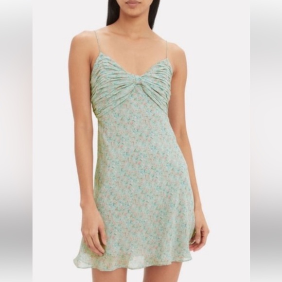 Divine Heritage XS Silk Floral Mini Dress - Picture 2 of 6